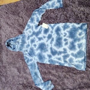 Hooded sweatshirt dress tie-dye NWT 10-12